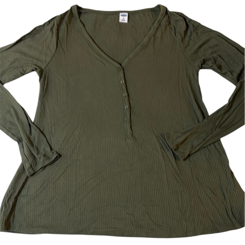 Green Old Navy Button Top